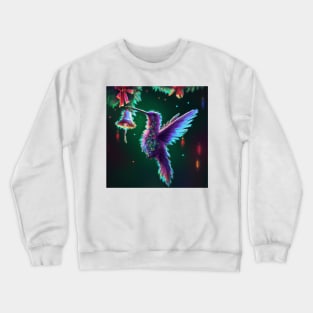 Cute Hummingbird Drawing Crewneck Sweatshirt